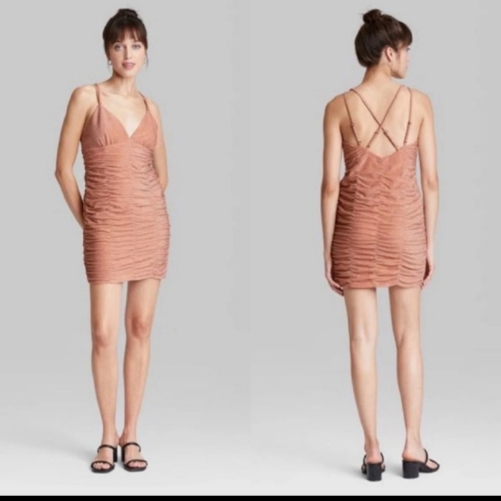 NWT Wild Fable Women's Bodycon Criss-Cross Dress size M